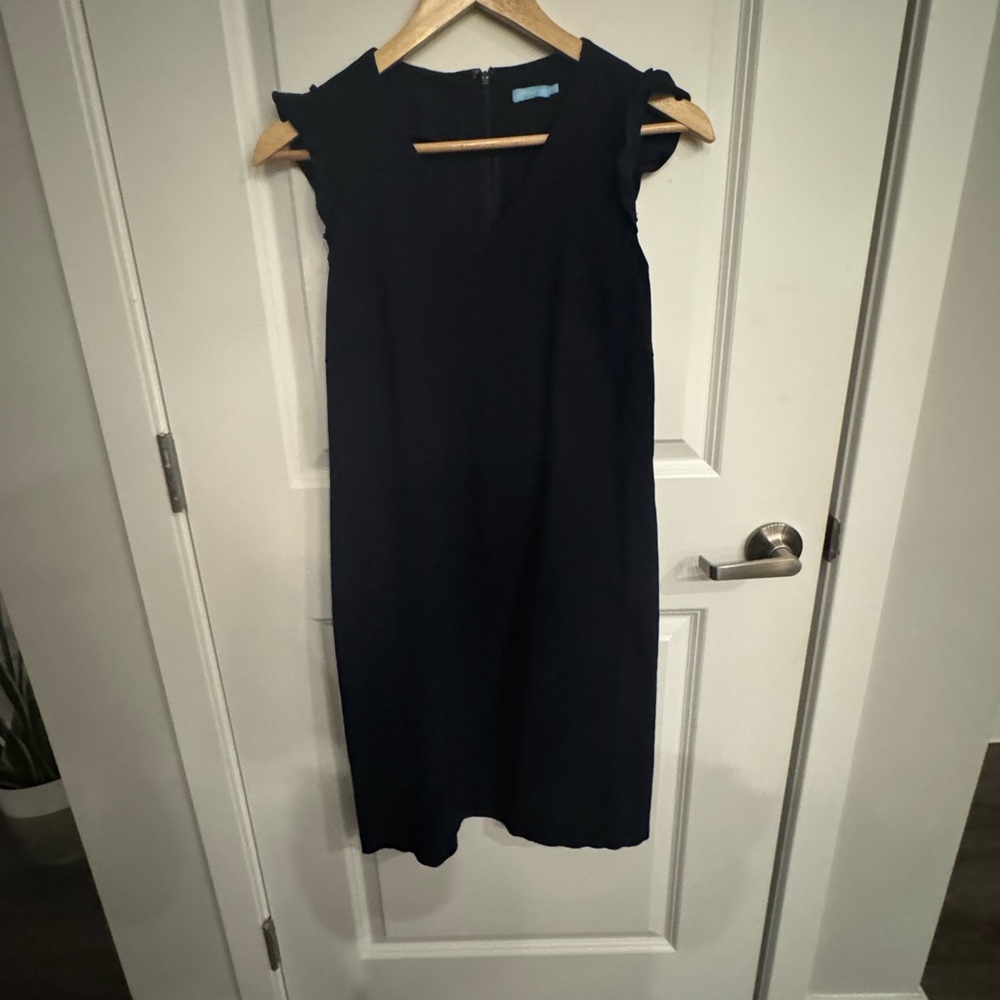 J. McLaughlin Elegant Navy Midi Dress